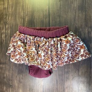 Kate Quinn Burgundy Mini Floral Skirt